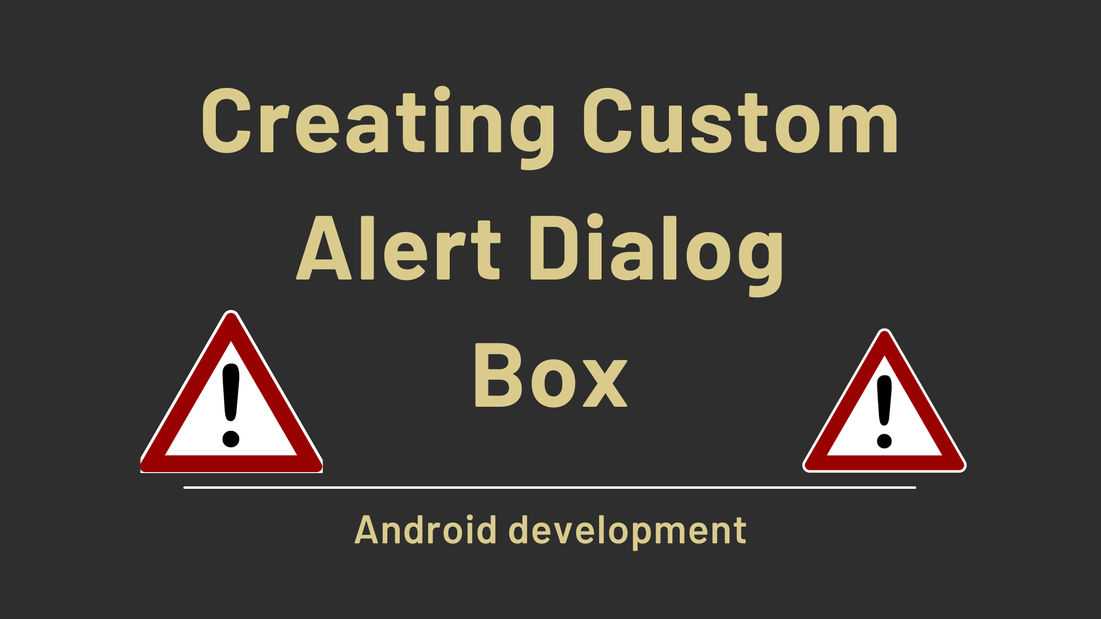 Custom Alert Dialog Box