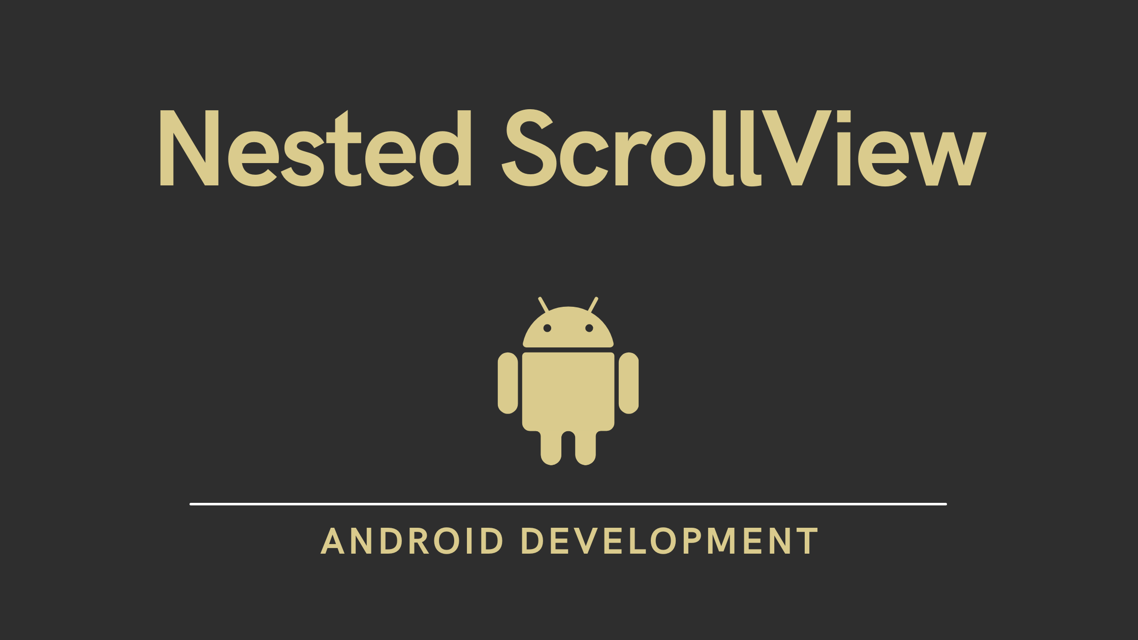 Nested scrollview