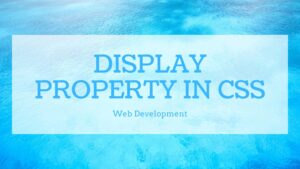 Read more about the article Display Property in CSS | Web Development