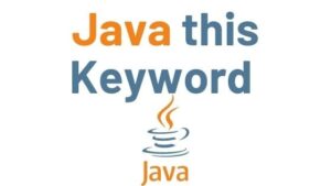 this keyword in java
