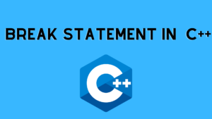 break statement in c++