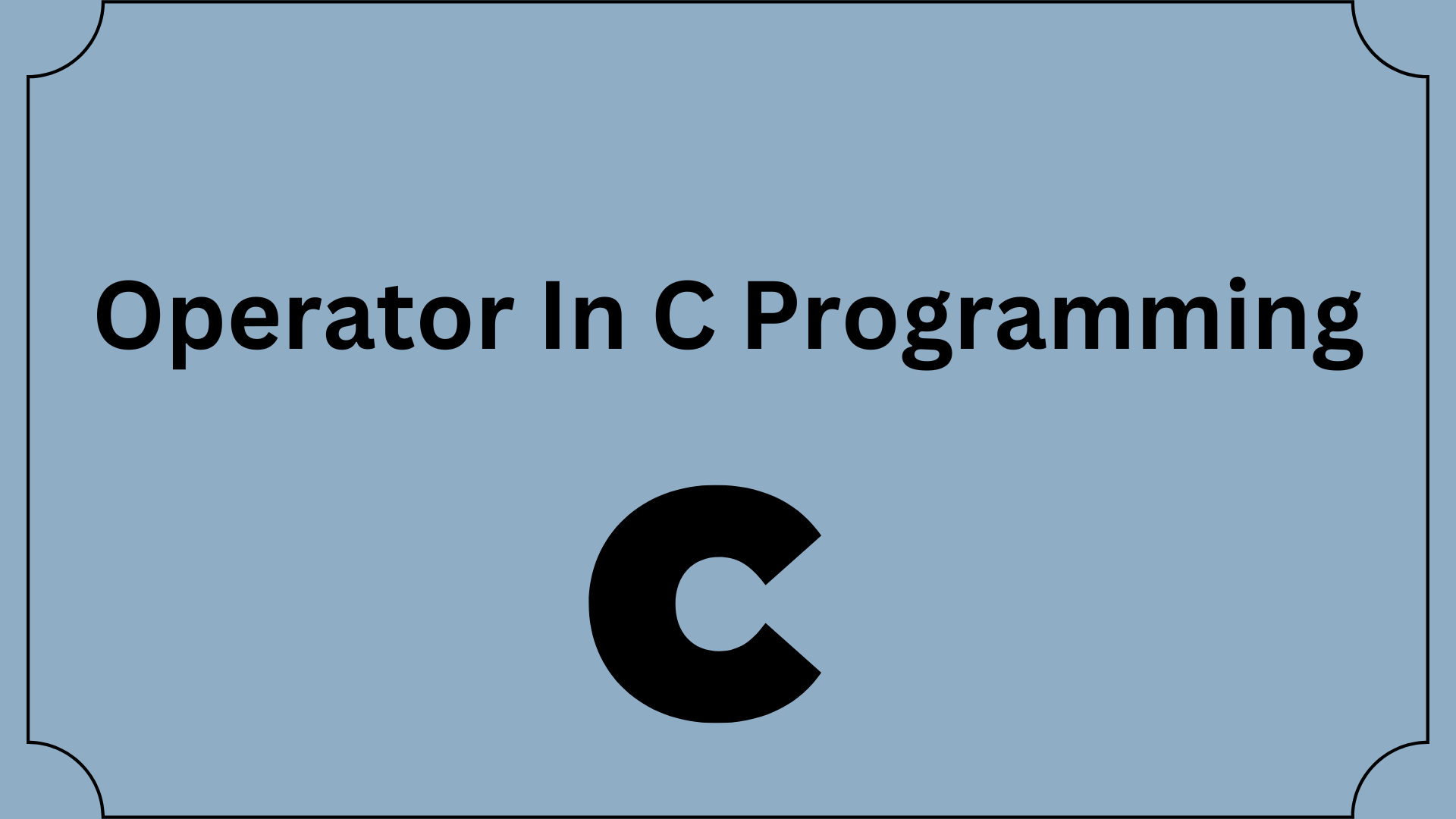 Operator In C Programming